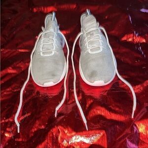 Stylish Gray Adidas Sneakers with White Laces